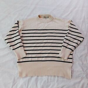 Love Change Italy Striped Long sleeve Pullover Sweatshirt Zara Inspired